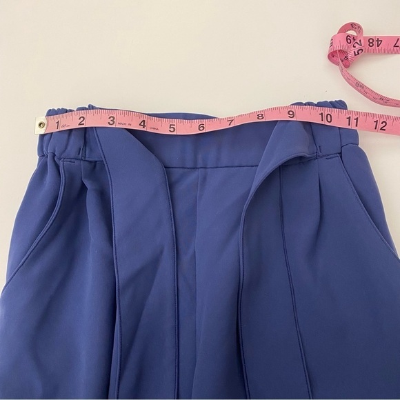 Lululemon || Noir Pant Woven Tie Waist Wide Leg Gatsby Blue 2 - Picture 9 of 10